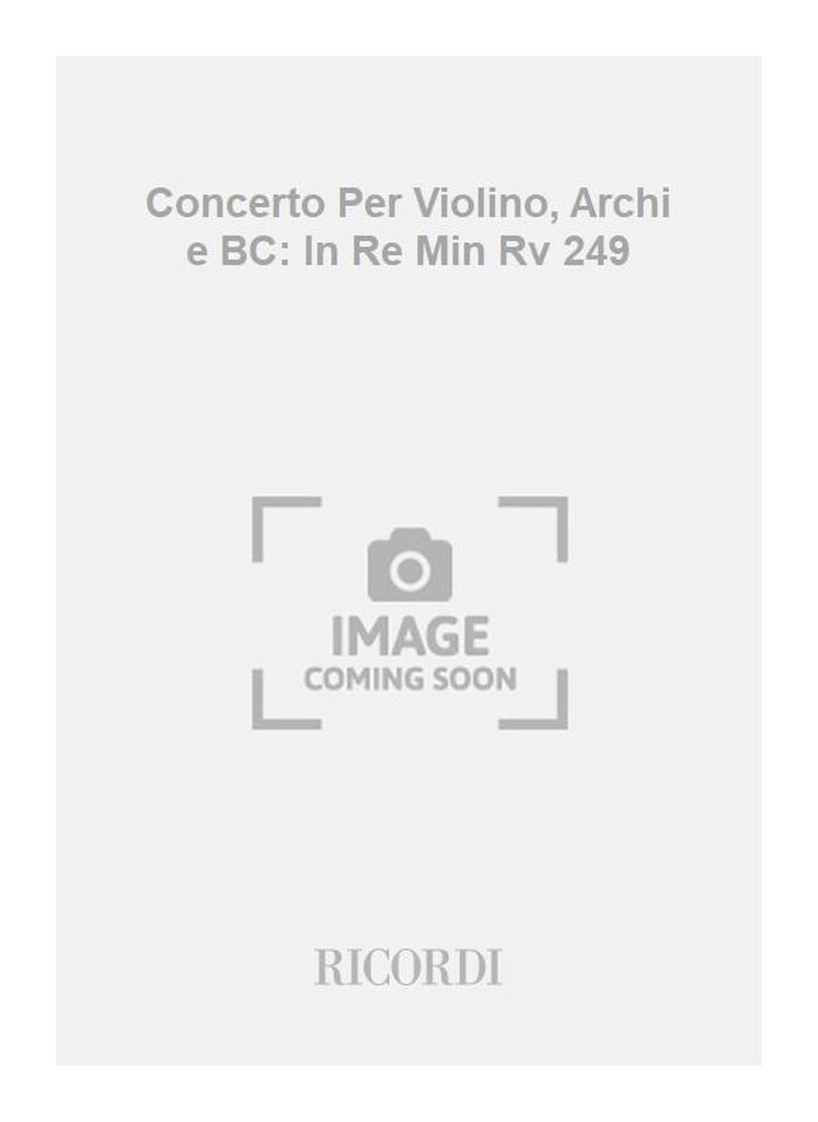 Concerti Per Vl., Archi E B.C.: